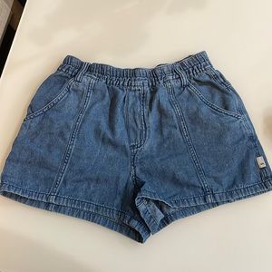 billabong denim shorts with elastic waistband
